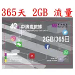 365日2GB流量中國大陸、澳門、台灣上網卡大中華(不含香港) GPS 追蹤器 車聯網 車隊