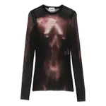 [Jean Paul Gaultier] Jean Paul Gaultier Mesh Body-print Top M BLACK/BROWN