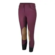 R.J. Classics Anna Mid-Rise Front Zip Breeches - Mixed Berry