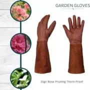 Professional Grade Gardening Gloves with Forearm Guard Perfect for Rose Pruning