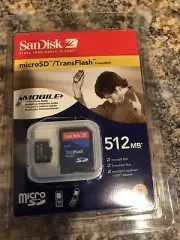NEW Sealed SanDisk 512MB CF Compact Flash Camera Memory Card