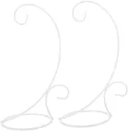 Didiseaon 2pcs Hook Rack Display Stand for Hanging Planters Decorative Ornament Holder Sturdy Globe Stand for Home Wedding and Holiday Decor