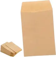 OKUMEYR 120 pcs Paper Envelopes for Seeds Self Adhesive Small Storage Envelopes Blank Plant Packets for Organizing Coins Flowers and Small Items