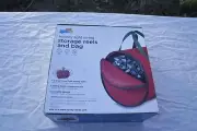 LOT OF 2 Holiday Christmas Lights & Extension Cord Reel Storage Set Case Reels