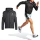 Adidas OTR Jacket M 男 黑色 運動 口袋 防潑 防風 連帽 外套 HZ4523