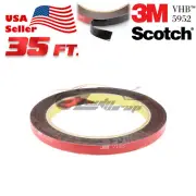 Genuine 3M VHB #5952 Double-Sided Mounting Foam Tape Automotive Car 8mm x 35FT