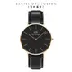 Daniel Wellington 手錶 Classic Sheffield 40mm爵士黑真皮皮革錶-三色任選(DW00100127 DW00100544 DW00100133)/ 金框