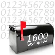 Reflective Mailbox Numbers for Outside - 5 Sets, 2" Tall, 0-9 2 Inch White
