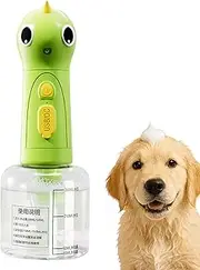 Ruhnjyg Dog Shampoo Sprayer - Rechargeable Soap Dispenser for Pet,Portable Washing Foamer with Precision Scale, Dog Bathing Supplies for Shower Grooming
