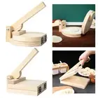 Wooden Tortilla Paste Press Dumpling Presser Pizza Pancake Pastry Maker
