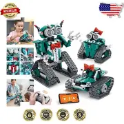 Interactive 440 Pcs STEM Robot Car Kit: Build, Code, and Play for Ages 8-12