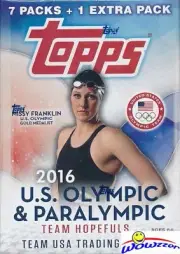 2016 Topps US Olympics Factory Sealed Blaster Box with TEAM USA Superstars !!