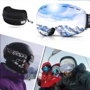 High-Quality Ski Goggles for Men Women Winter Snow Sports / with Case / Non-Slip