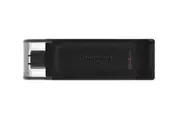 Kingston USB Drive 3.2 DataTraveler 70 64GB Type C Flash Drive DT70/64GB Black