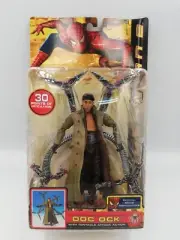 Spider-Man 2 Movie: Doc Ock Figure with Tentacle Attack, Toy Biz 2004 - RARE New