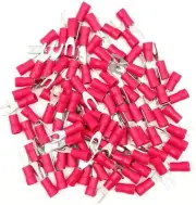 American Terminal E-SR8-500 500PCS Red Insulated Fork Spade Wire Connector