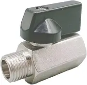 1pcs Brass Mini Ball Valve, 1/8" 1/4" 3/8" 1/2'' Male to Female Air Compressor Valves (Size : 3/8")