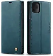 for iPhone 11 Pro Max Case Vintage PU Leather Wallet Case TPU Bumper [Card Slots