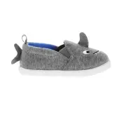 Wonder Nation Boys Slip On Shoes Gray Shark Size 3 NEW