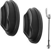Toyvian Cycling Platform Accessory Set Plastic Wheel Mat Bike Support Blocks for Road Mountain Bikes Steel Quick Release
