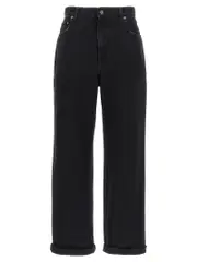 [Golden Goose] Golden Goose-Kim Jeans Nero-Donna 26 Black