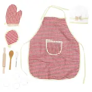 Kid Birthday Gift Pink Baking Supplies Cooking Kit for Girls Toddler Child