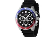 Invicta Pro Diver Chronograph Silicone Strap Black Dial Quartz 46119 Men's Watch