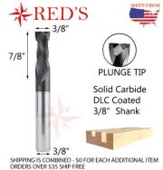 Tideway IND RC19038338783 3/8" DLC Compression Spiral router bit CNC 3/8" Shank