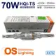 2入 【OSRAM歐司朗】 HQI-TS 70W 742 白光 RX7s 複金屬雙頭燈泡 OS090038