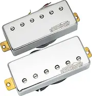 Wilkinson M Series Ceramic Magnet Mini Humbuckers Electric Guitar Neck and Bridge Pickups Set for LP Fire-bird, Chrome