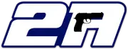 2A 2nd Amendment Letter Monogram w/ Gun Silhouette DECAL Die-cut STICKER