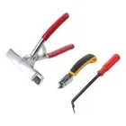 Yellow Staple Remover Stainless Steel Spring Return Handle Oil Painting