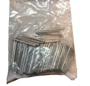 Zinc Plate Steel Slotted Roll Spring Pin, 1/8" Dia x 1 1/2" Length, 100 pcs