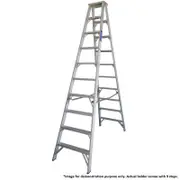 Indalex Double Sided Aluminium 9 Step Ladder 2.7m