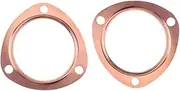 NPKNGZTATW 3 Inches Copper Header Exhaust Collector Gaskets for SBC BBC 302 350 454 383 Gaskets