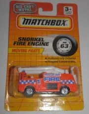 Matchbox MB63 Snorkel Rescue Unit Fire 1 #1763 NOS