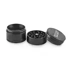 Sant Cruz Shredder Metal Tobacco, Spice, Coffee Grinder - Medium 4pc - Black