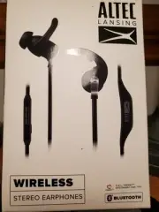 ALTEC LANSING wireless Bluetooth rechargeable stereo earphones