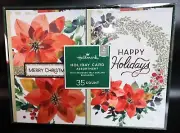 Hallmark Poinsettia Christmas Holiday Card Assortment, 35 Count (1SAM2526)