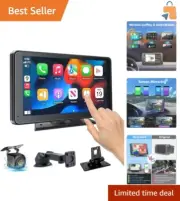 All-in-One Car Stereo: Wireless CarPlay, Android Auto & 7'' Touchscreen Display