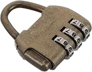 LIFKOME Elegant Retro Padlock Combination Lock for Suitcase Zinc Alloy Vintage Design for Travel