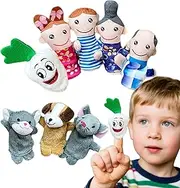 Finger Puppet Set, Storytelling Puppets for Role Playing, Educational Storytime Learning Aid, Interactive Preschool Classroom Activity for Kids and Toddler, 3.94 Inches