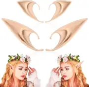 Fairy Pixie Elf Ears - Cosplay Pointed Elven Vampire Makeup Costume Accessories