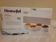 housefull Set of 4 Porcelain Ramekins Bowls