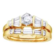 1 CTW -Diamond 3/8CTW -CRD BRIDAL SET