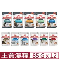 在飛比找PChome24h購物優惠-【12入組】ROYAL CANIN法國皇家 貓咪專用主食濕糧