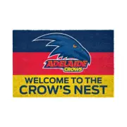 AFL Front Back Door Welcome Entry Mat - Adelaide Crows - 61cm x 41cm