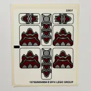 LEGO STICKER SHEET 70127 Wolf Legend Beast Legends of Chima Stickers Decals