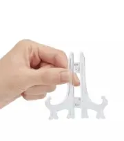 Display Stand Easel Plate Holder Picture Photo Art Plastic Folding Lot of 12 New