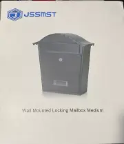 Locking Mailboxes Wall Mounted – Jssmst Key Lock Drop Mail Box Medium Black New